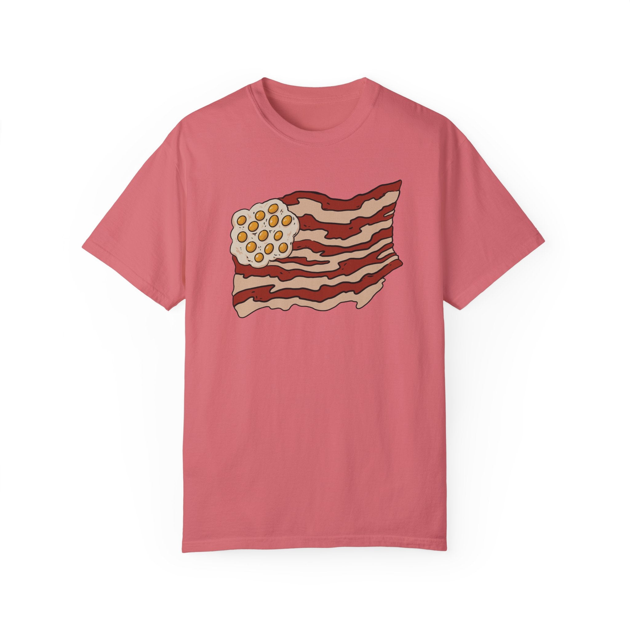BraggerSwine Unisex Garment-Dyed T-Shirt - Bacon USA Flag