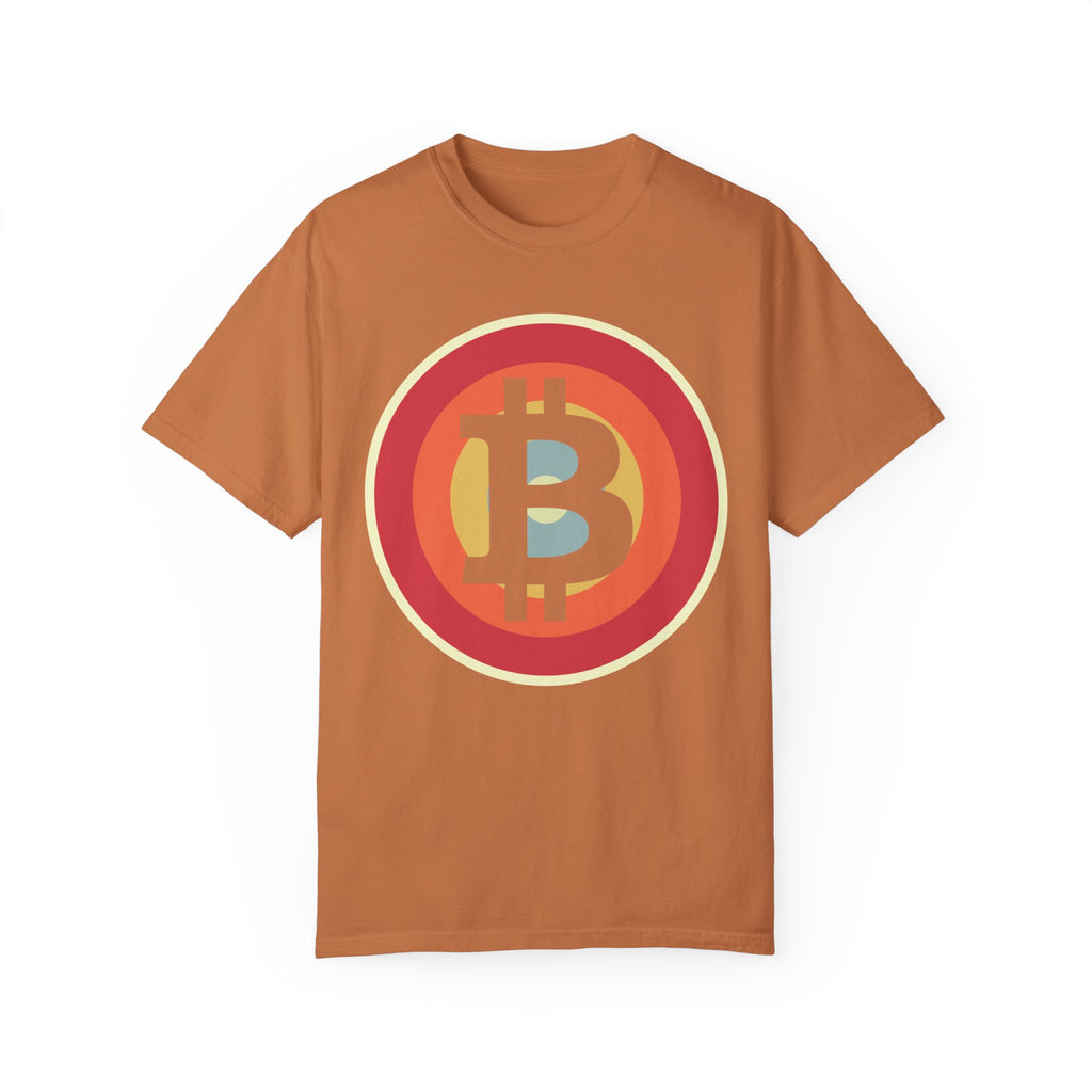 BraggerSwine Unisex Garment-Dyed T-Shirt - Bitcoin Retro
