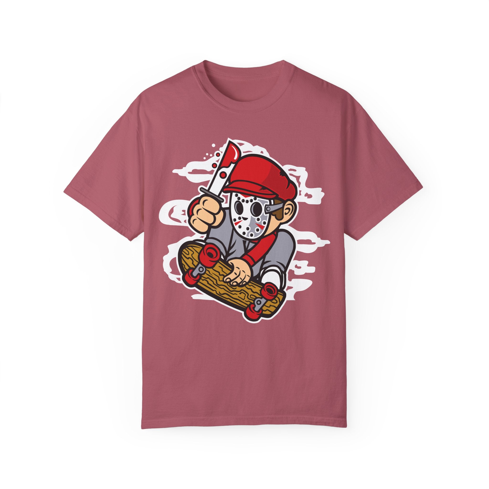 BraggerSwine Unisex Garment-Dyed T-Shirt - Serial Killer Skater