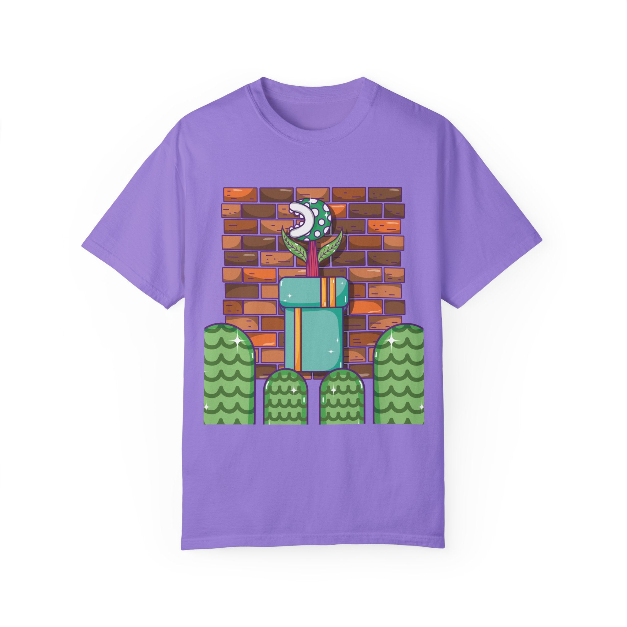 BraggerSwine Unisex Garment-Dyed T-Shirt - Video Game World