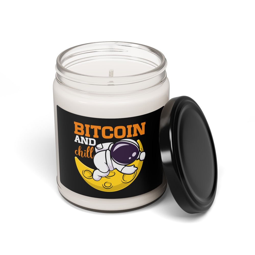 Bitcoin and Chill Soy Candle — 9oz Scented Crypto Candle