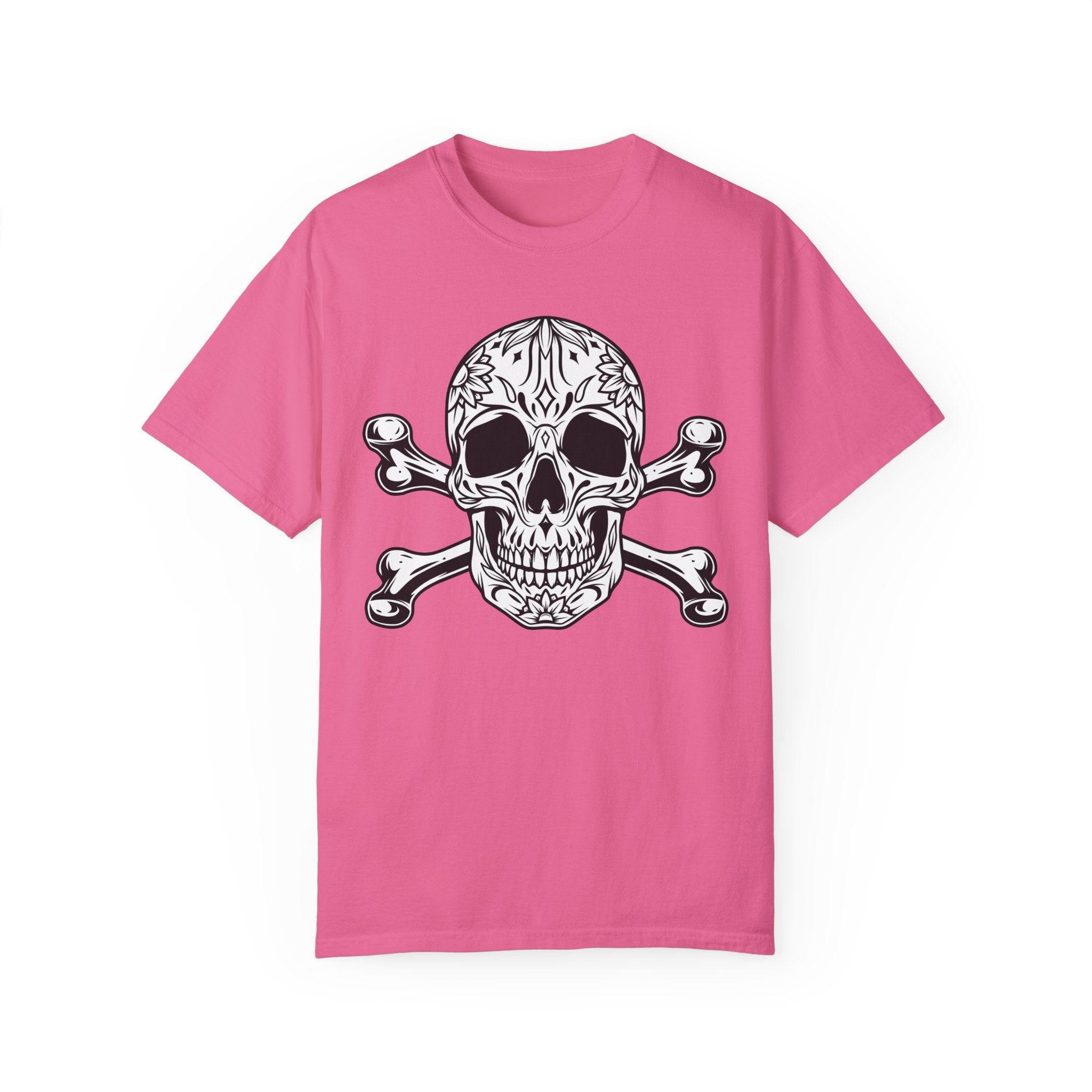 BraggerSwine Unisex Garment-Dyed T-Shirt - Mexican Skull & Bones