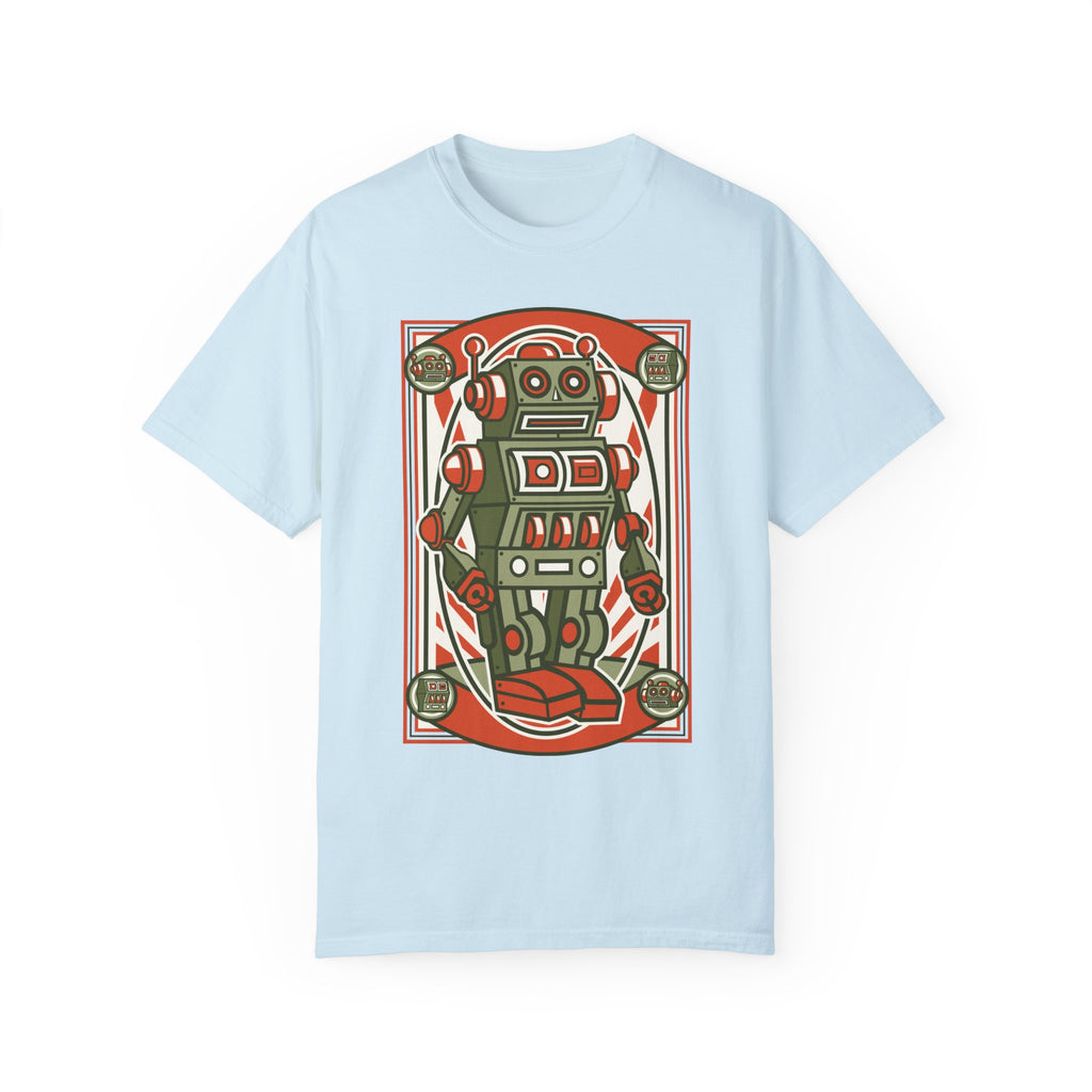 BraggerSwine Unisex Garment-Dyed T-Shirt - Vintage Robot