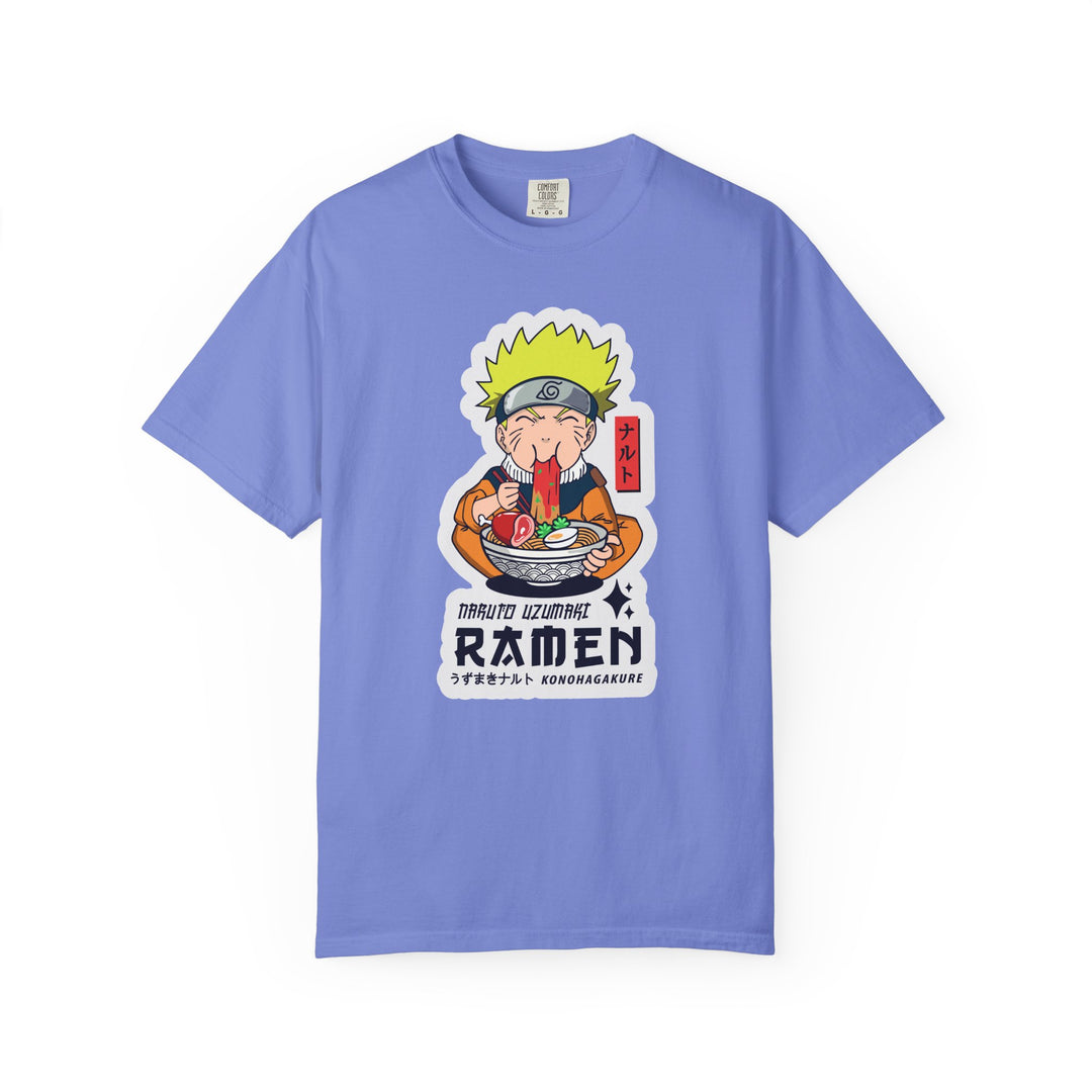 Ramen Lover Graphic T-Shirt — Cute Anime Chef Eating Ramen