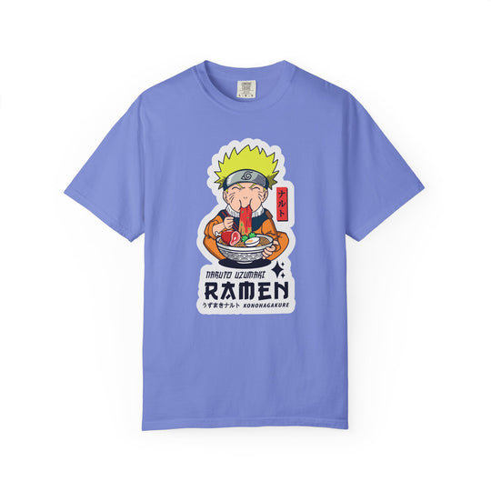 Ramen Lover Graphic T-Shirt — Cute Anime Chef Eating Ramen