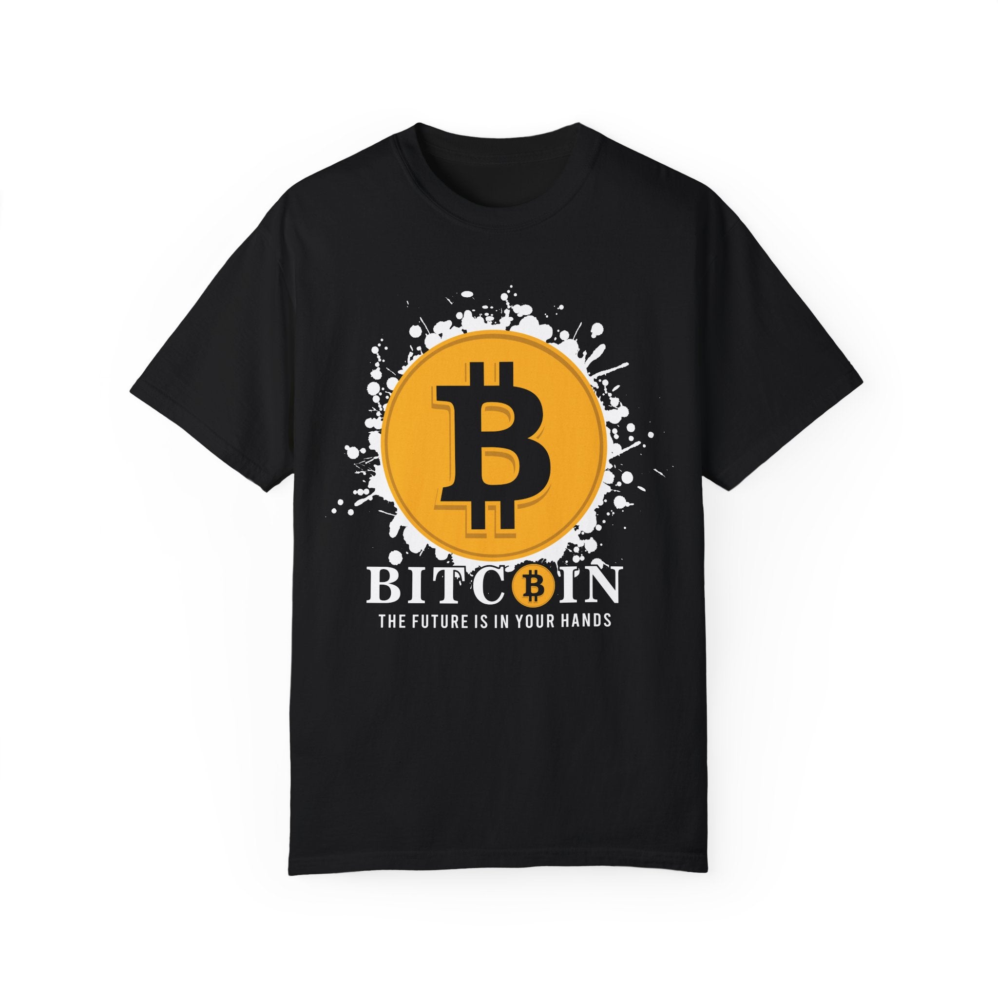 BraggerSwine Unisex Garment-Dyed T-Shirt - Bitcoin The Future Is In Your Hands