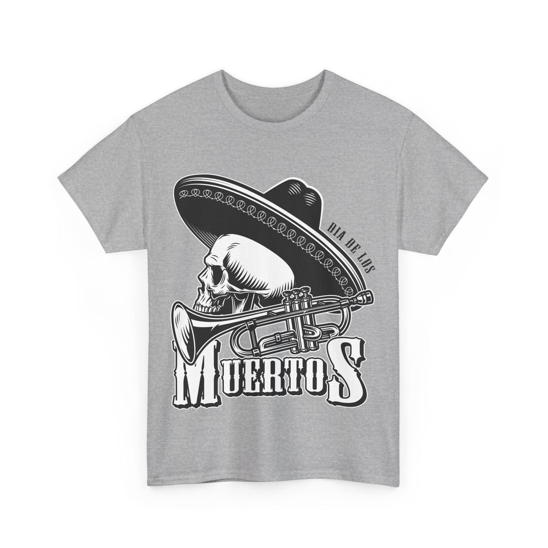 Dia De Muertos Mariachi Unisex Heavy Cotton Tee