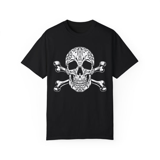 BraggerSwine Unisex Garment-Dyed T-Shirt - Aztec Skull & Bones