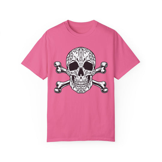 BraggerSwine Unisex Garment-Dyed T-Shirt - Aztec Skull & Bones