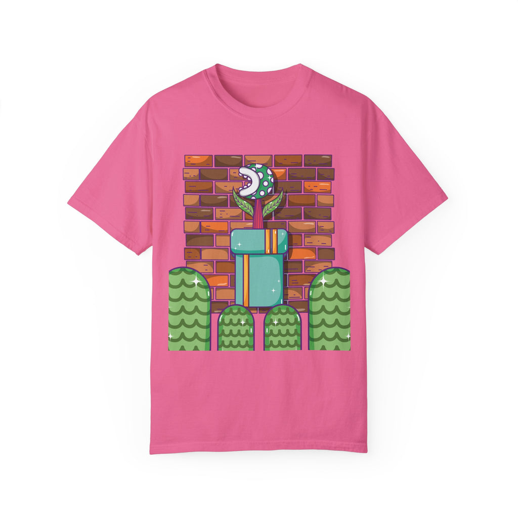 BraggerSwine Unisex Garment-Dyed T-Shirt - Video Game World