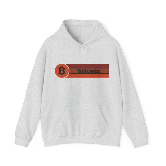 BraggerSwine Unisex Heavy Blend™ Hooded Sweatshirt  - Retro Bitcoin