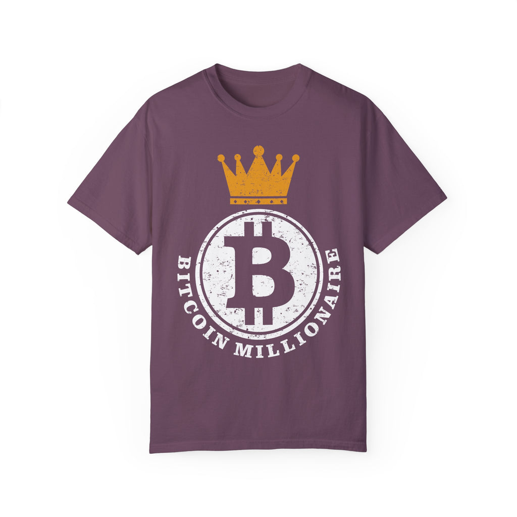 BraggerSwine Unisex Garment-Dyed T-Shirt - Bitcoin Millionaire