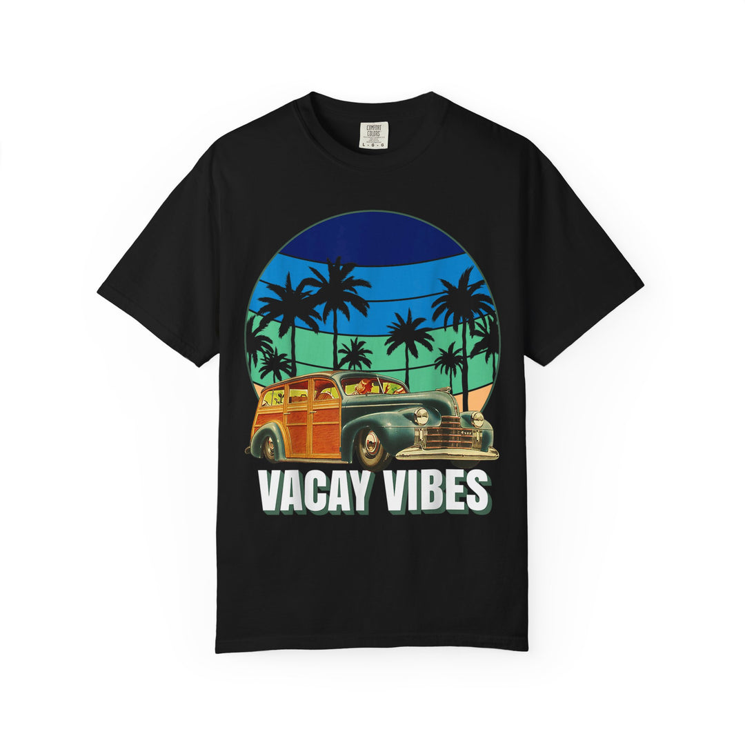 Vacay Vibes Surfboard Woody Retro T-Shirt