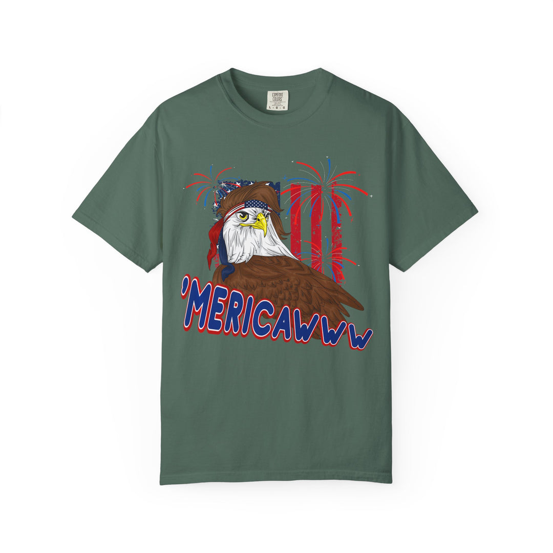 'Mericawww Eagle T-Shirt — Patriotic Bald Eagle Graphic Tee