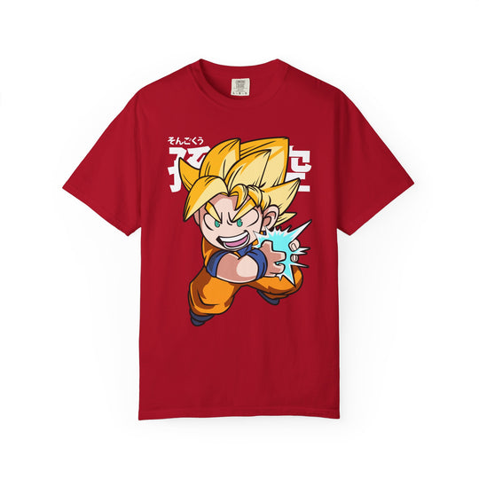 Anime Fighter T-Shirt — Super Saiyan Kamehameha Graphic Tee