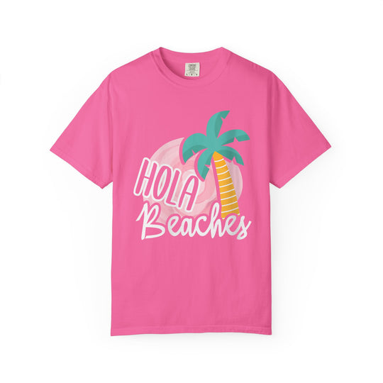 Hola Beaches T-Shirt – Retro Palm Beach Tee