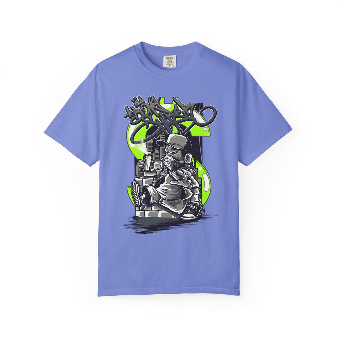 Graffiti DJ T-Shirt – Urban Streetwear Tee with Turntable Artist Graphic