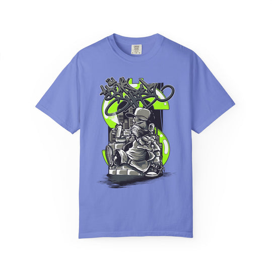Graffiti DJ T-Shirt – Urban Streetwear Tee with Turntable Artist Graphic