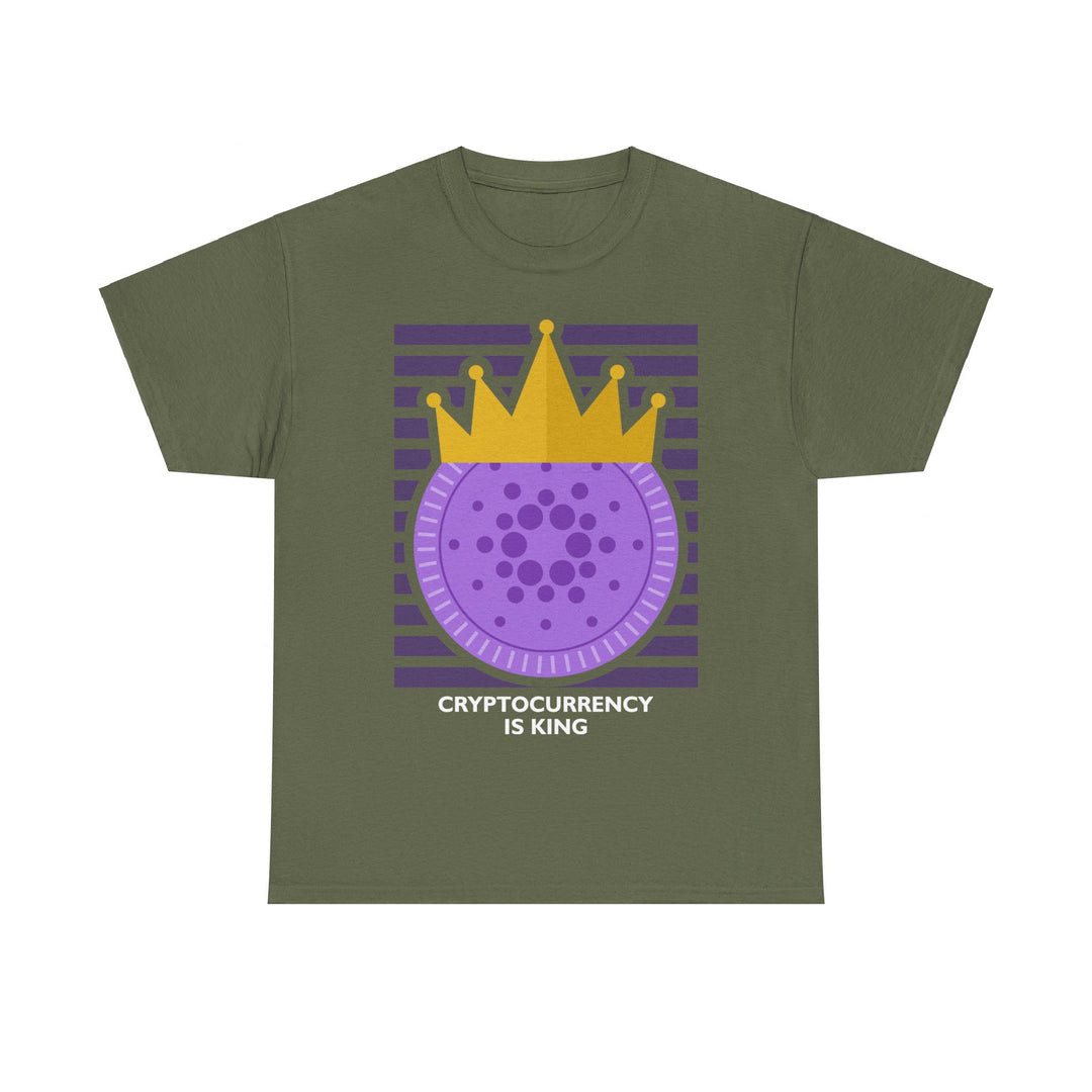 Cryptocurrency is King Unisex Heavy Cotton Tee