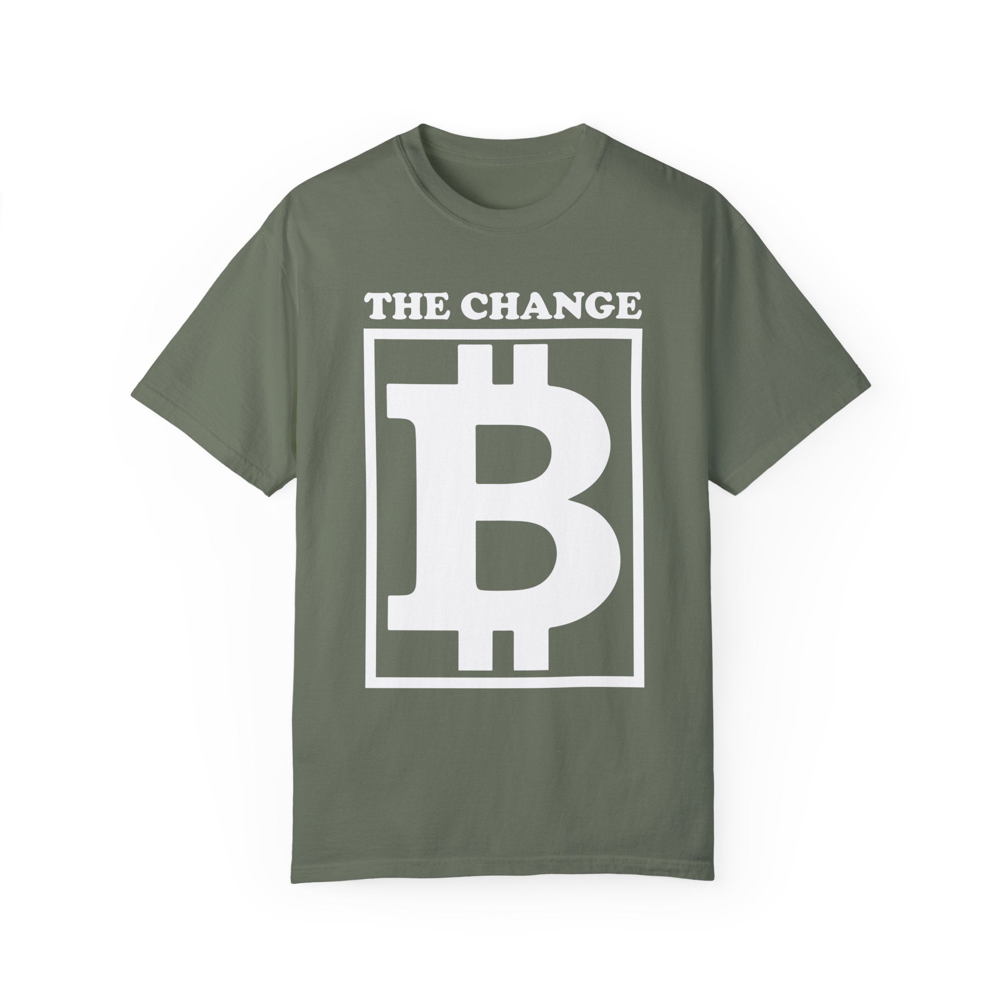 BraggerSwine Unisex Garment-Dyed T-Shirt - The Change Bitcoin