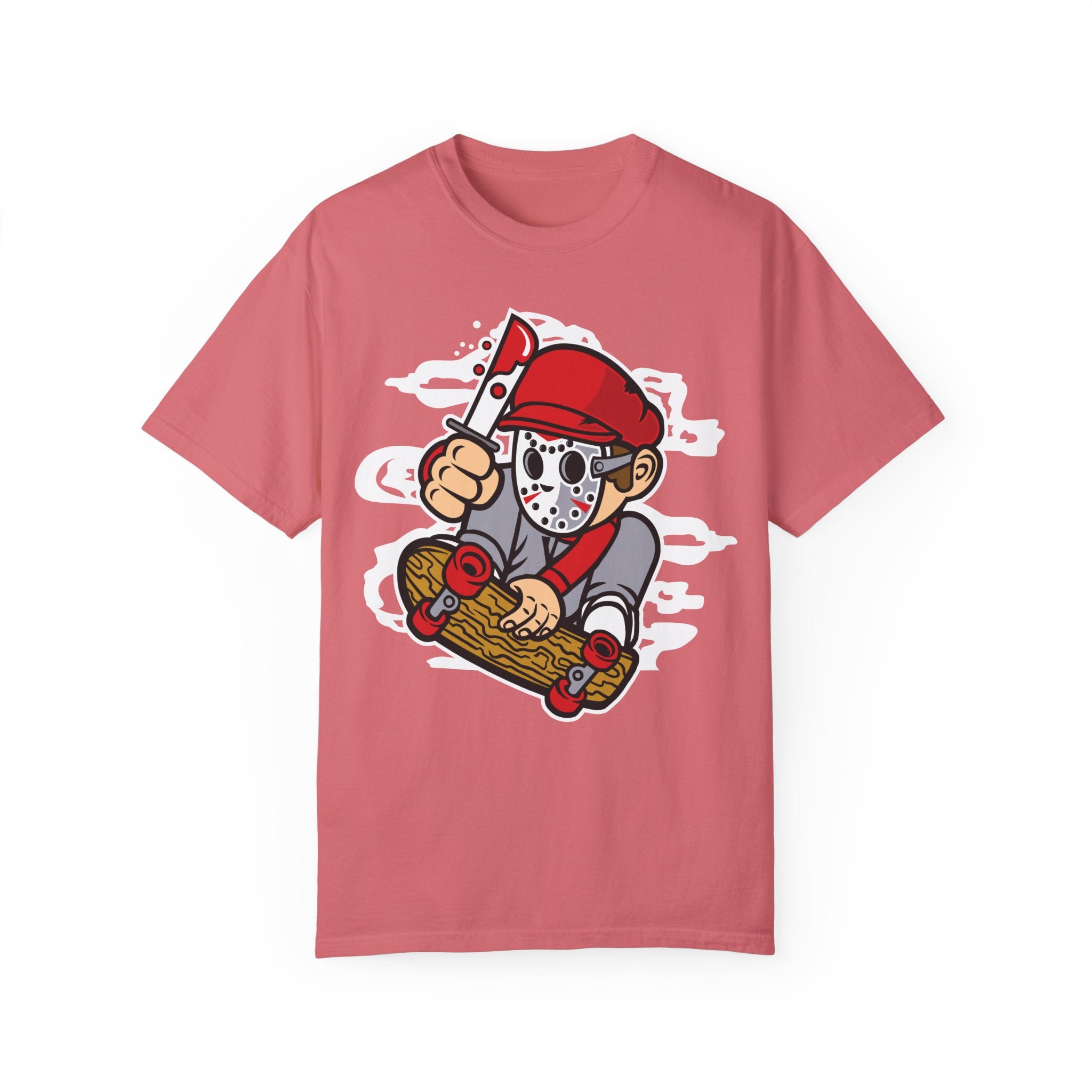 BraggerSwine Unisex Garment-Dyed T-Shirt - Serial Killer Skater