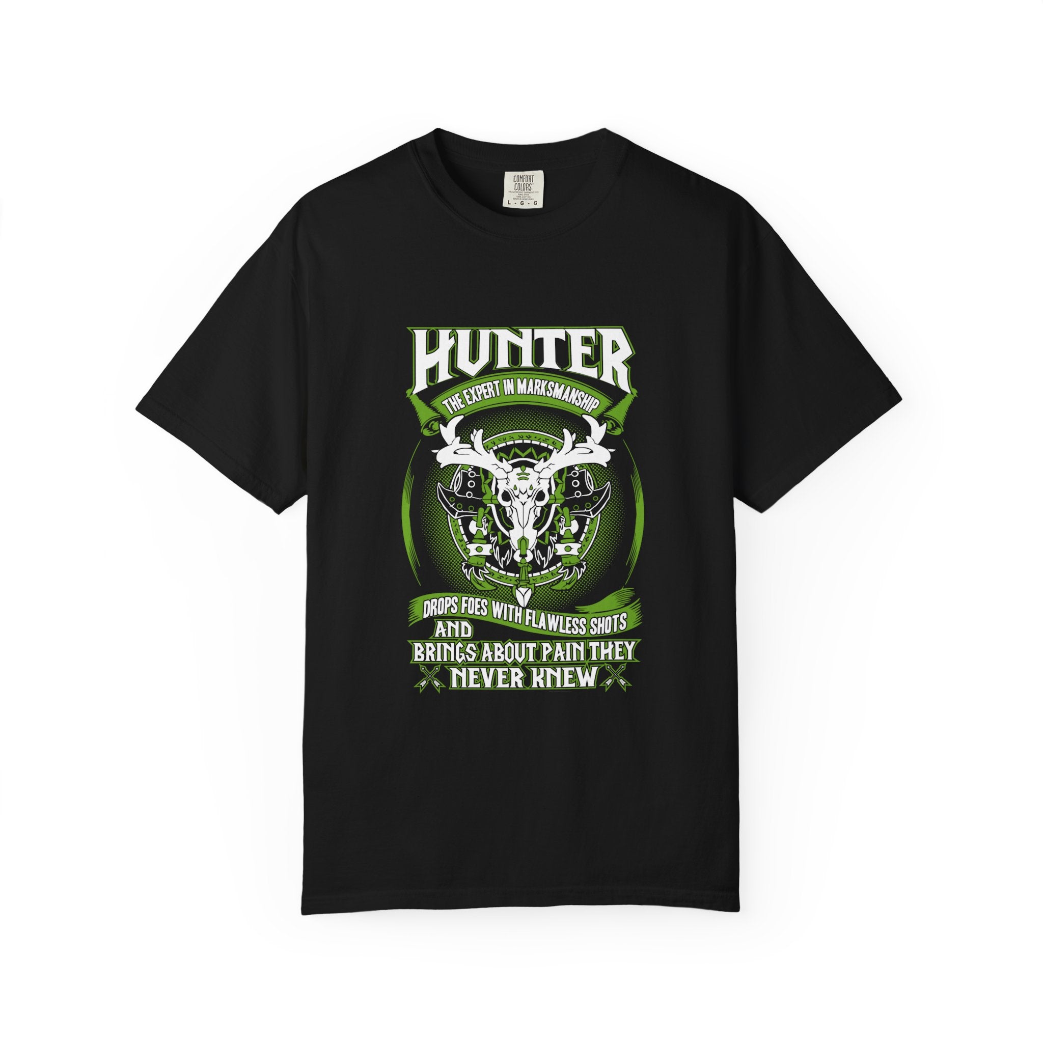 Hunter Skull T-Shirt — "Hunter: He Knows No Matchmaking" Graphic Tee for Hunting Fans