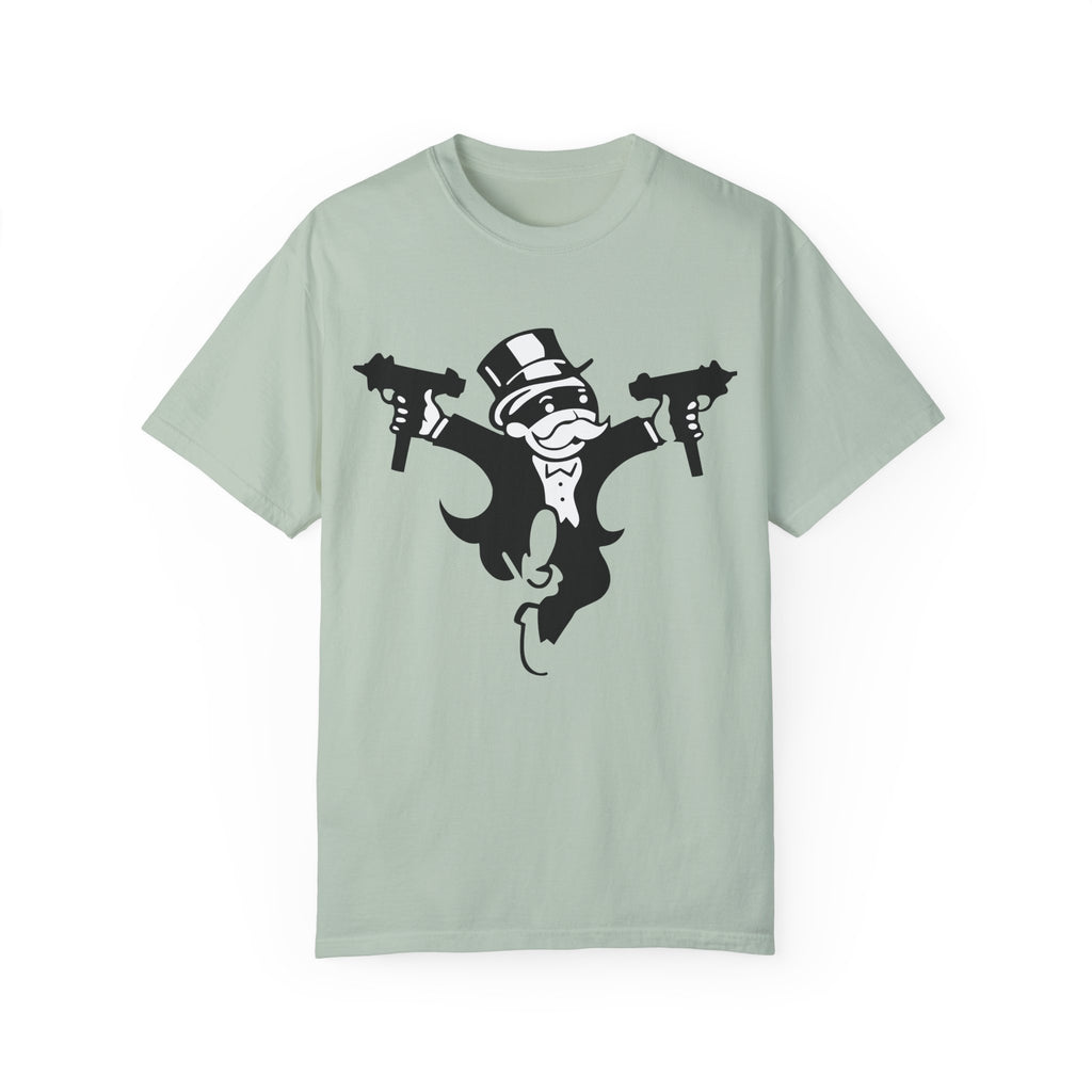 BraggerSwine Unisex Garment-Dyed T-Shirt - Monopoly Gangster