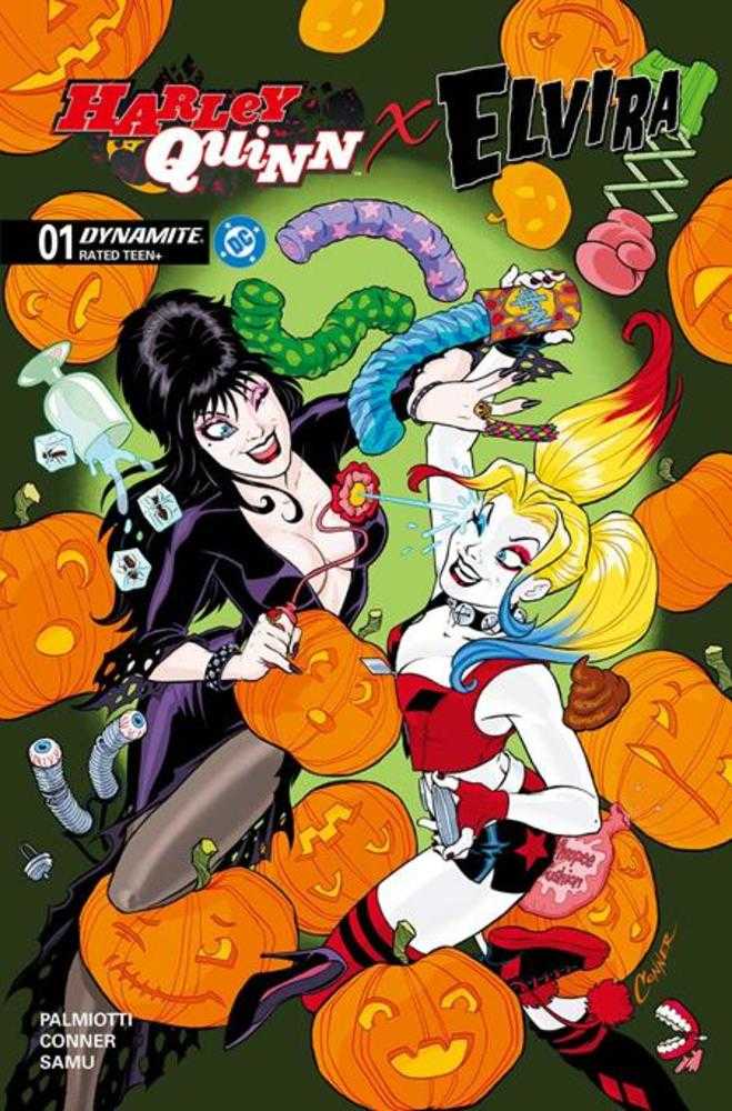 Harley Quinn X Elvira #1 Cover A Amanda Conner | DC Dynamite Crossover Comic