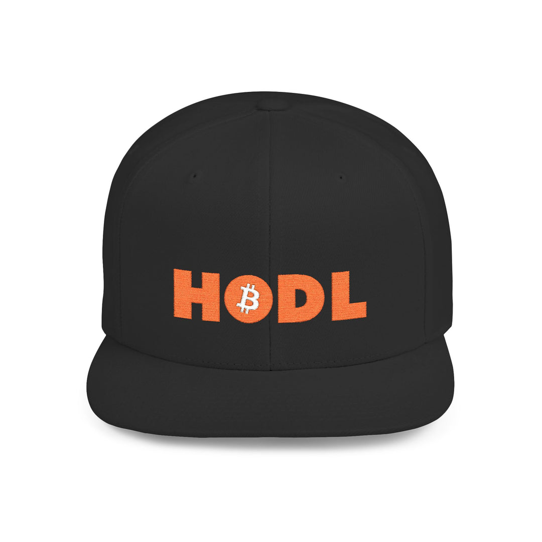 HODL Snapback Hat — Flat Bill Crypto Cap