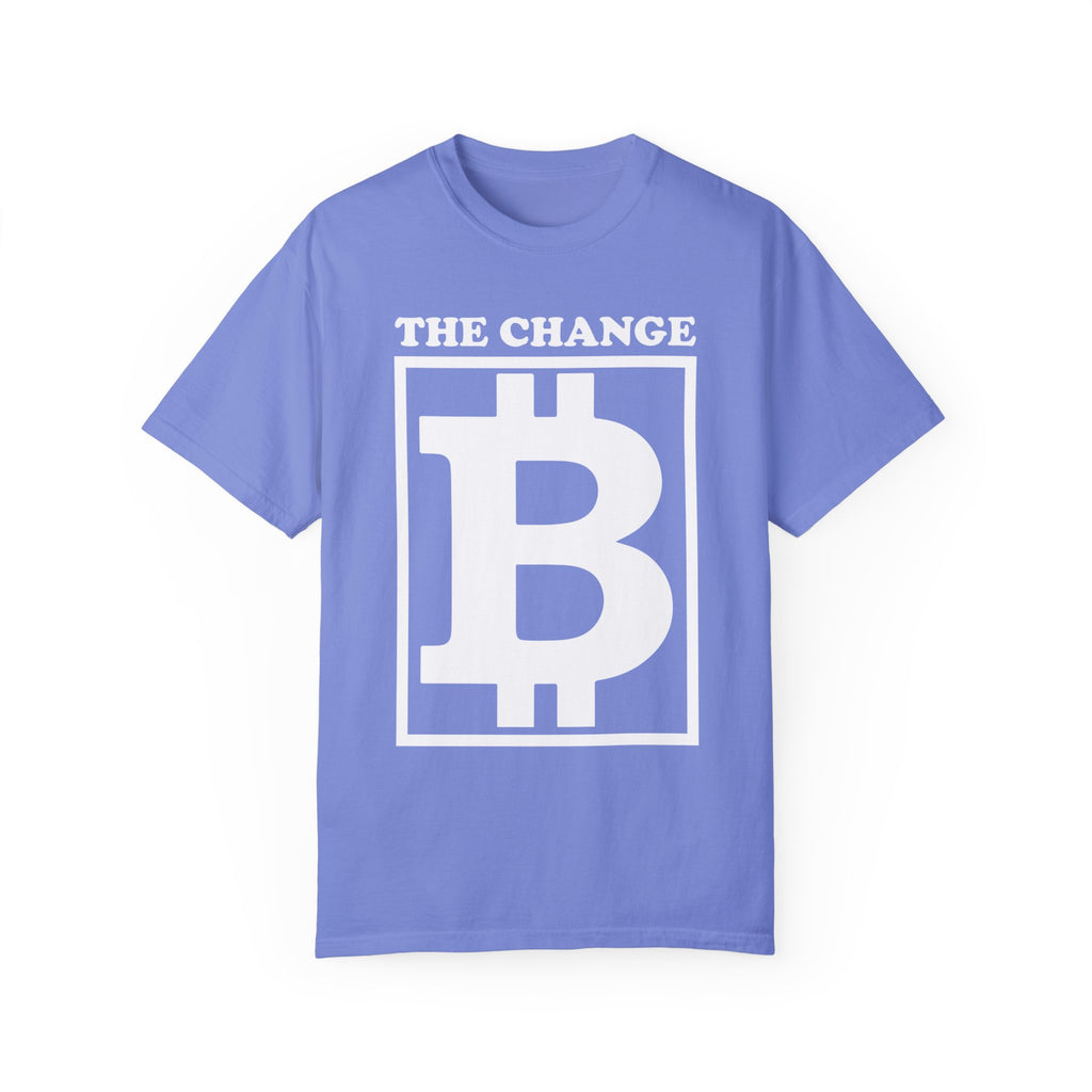 BraggerSwine Unisex Garment-Dyed T-Shirt - The Change Bitcoin