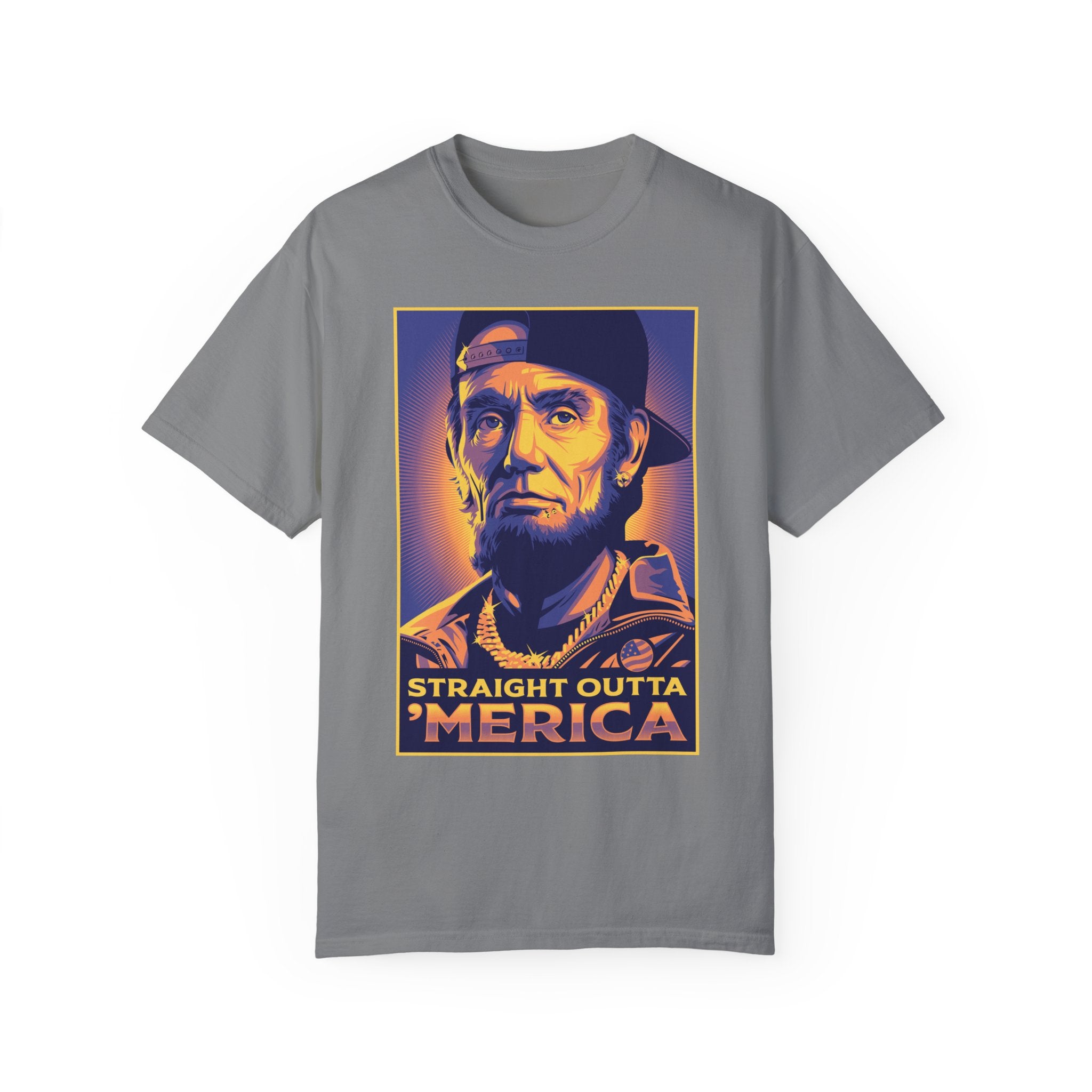 BraggerSwine Unisex Garment-Dyed T-Shirt - Straight Outta 'Merica
