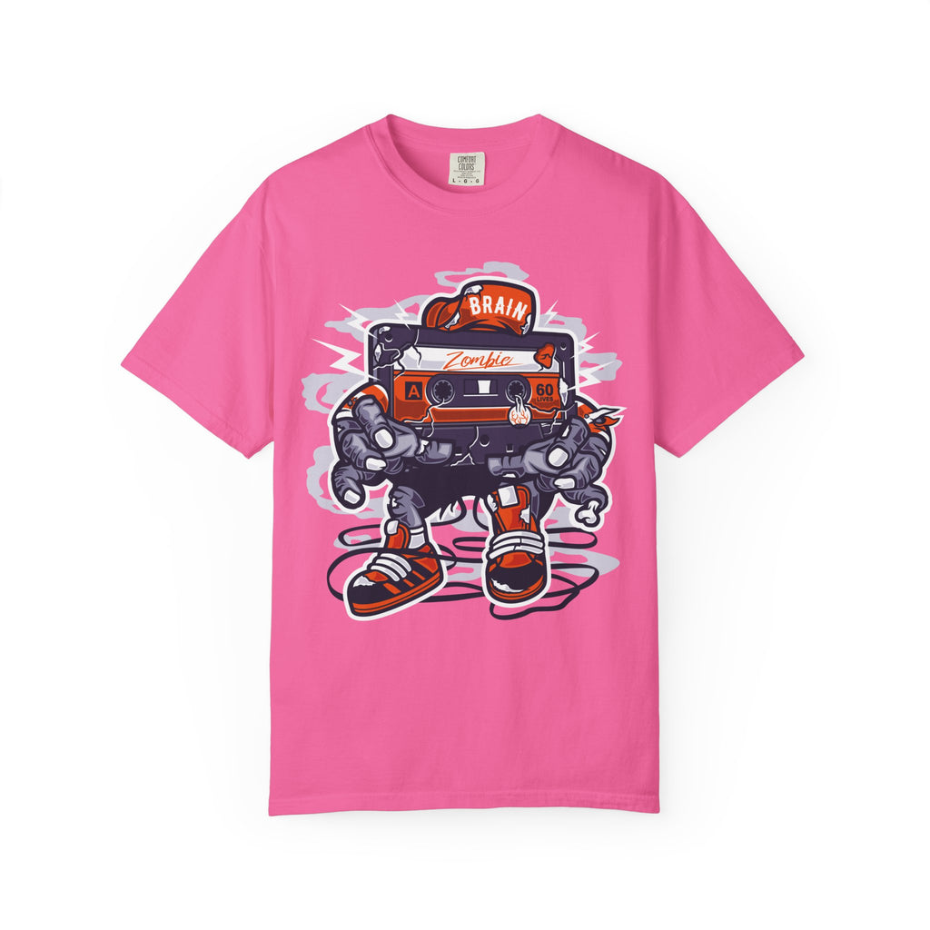 Zombie Cassette Robot Tee — Retro Boombox Graphic T-Shirt
