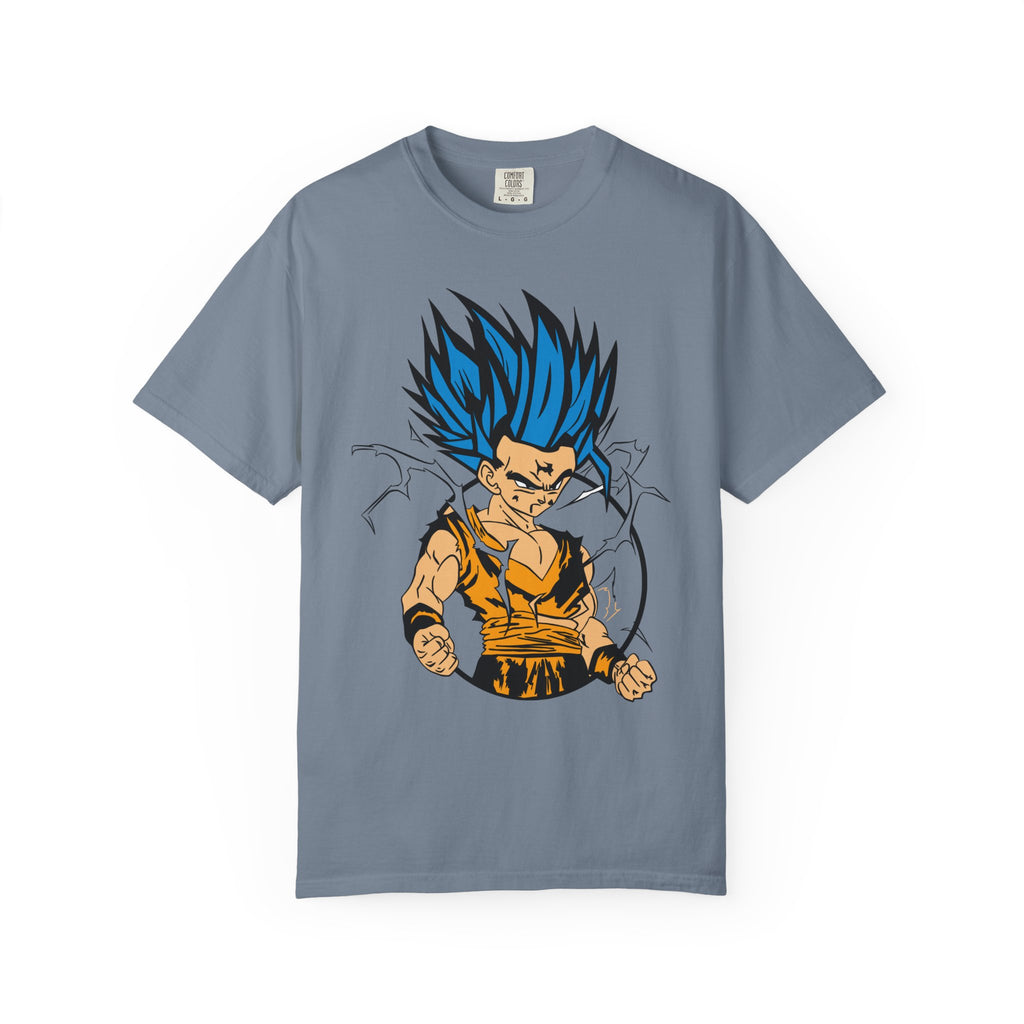 Super Saiyan Blue Warrior T-Shirt — Anime Powerup Graphic Tee