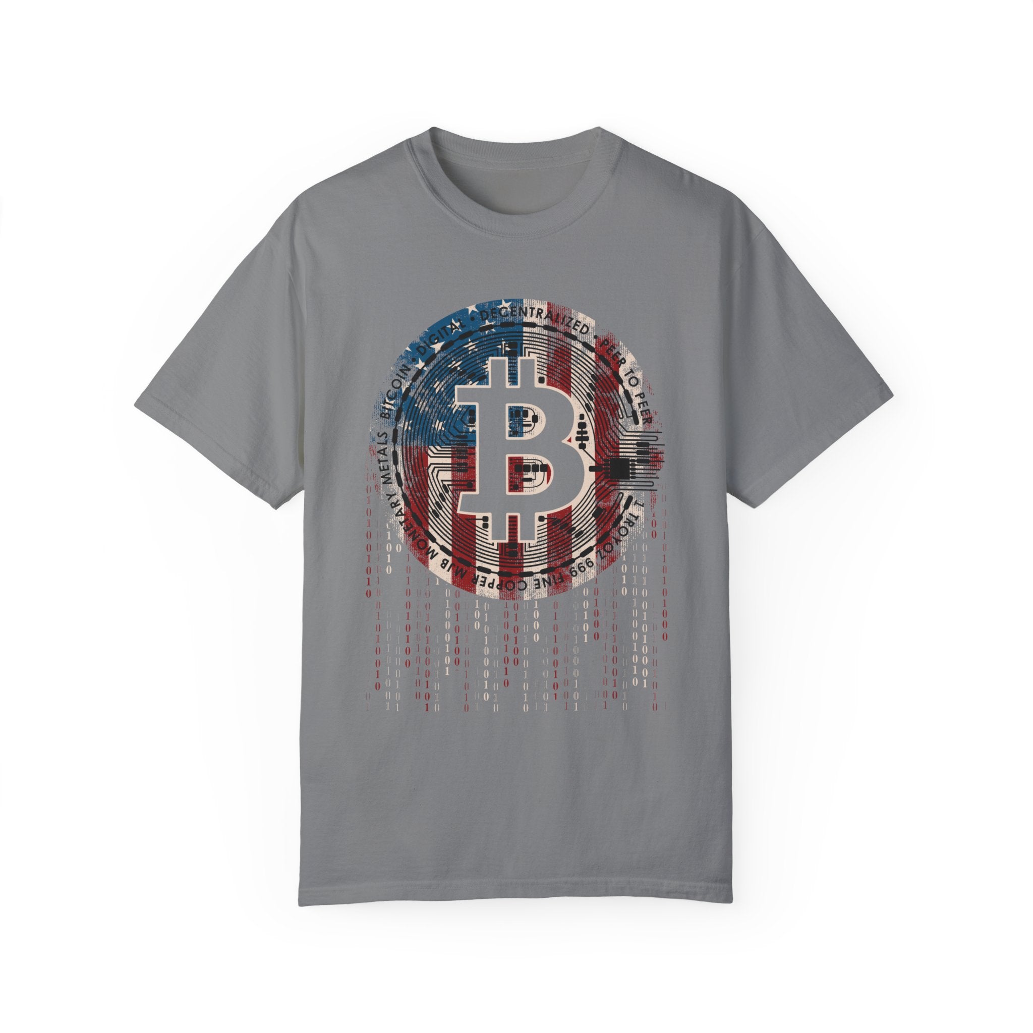 BraggerSwine Unisex Garment-Dyed T-Shirt - American Bitcoin