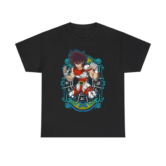 Seiya de Pegaso Cosmos Unisex Heavy Cotton Tee