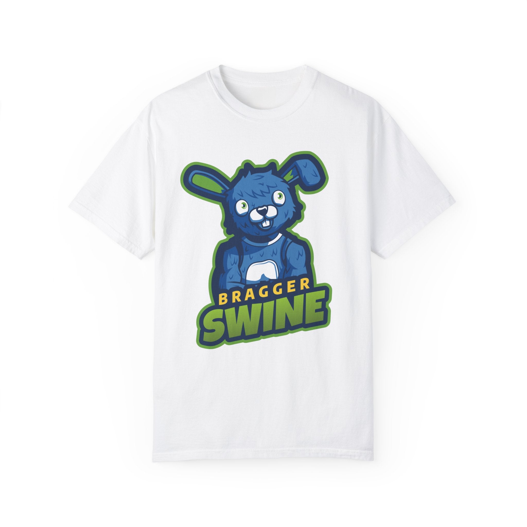 BraggerSwine Unisex Garment-Dyed T-Shirt - Bunny