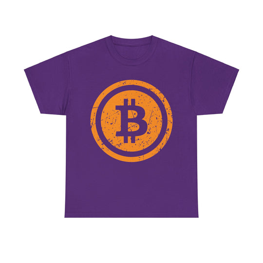 Bitcoin Logo Vintage Unisex Heavy Cotton Tee