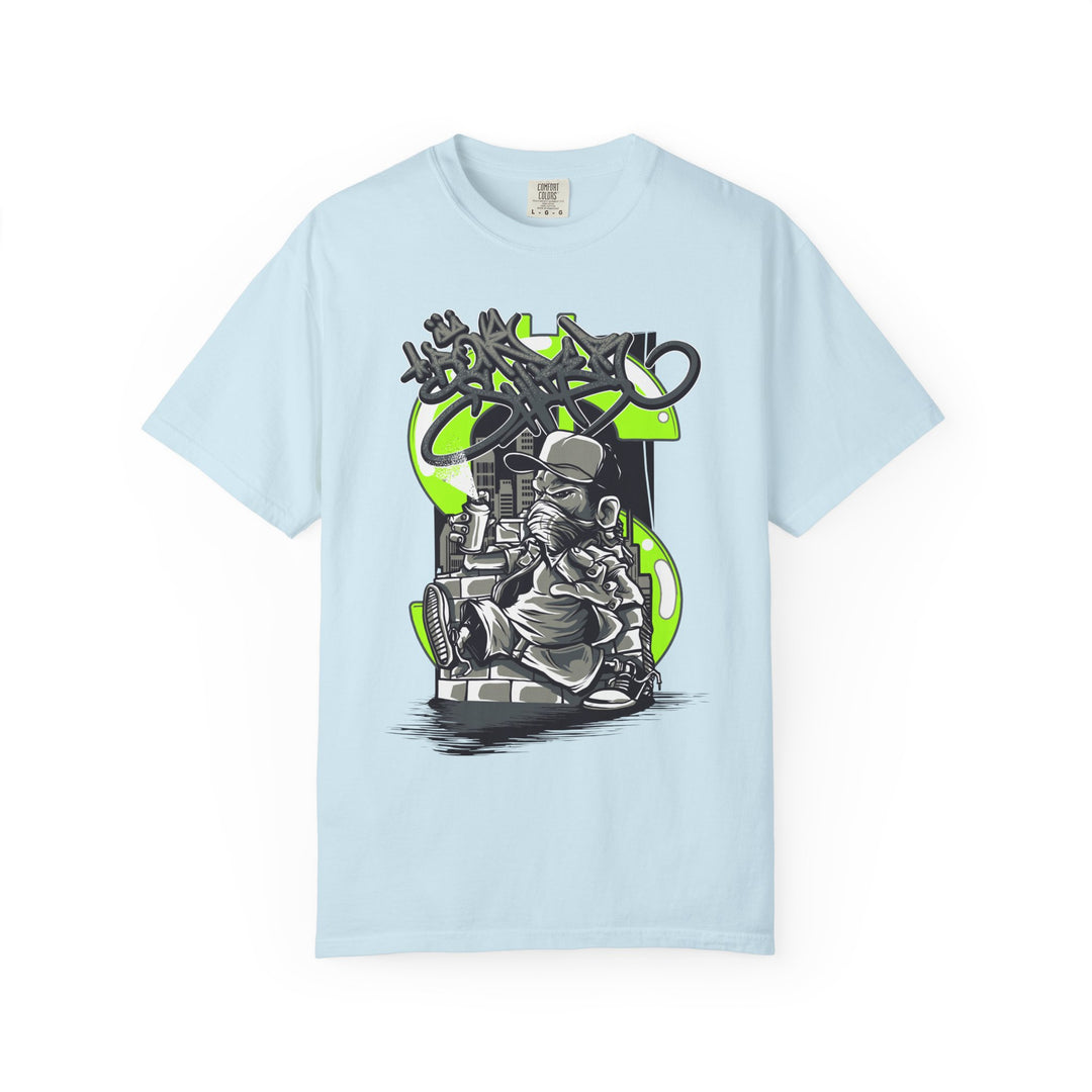 Graffiti DJ T-Shirt – Urban Streetwear Tee with Turntable Artist Graphic