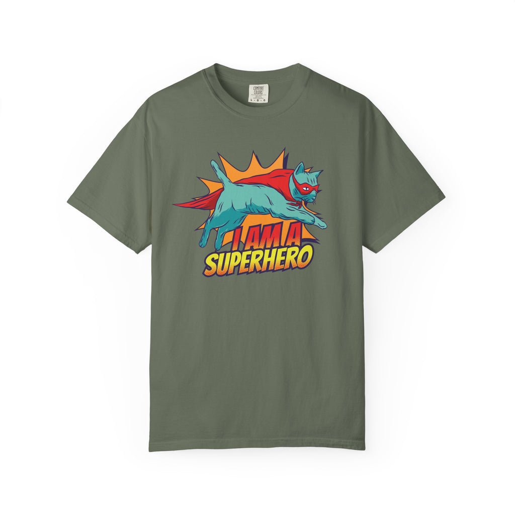 I Am a Superhero Cat T-Shirt — Retro Cat Graphic Tee