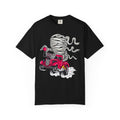 Vintage Hot Rod T-Shirt — Red Rat Rod Cartoon with Tornado Smoke