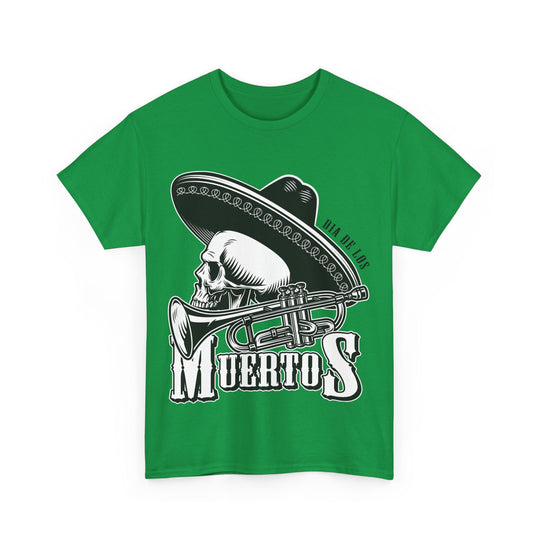 Dia De Muertos Mariachi Unisex Heavy Cotton Tee