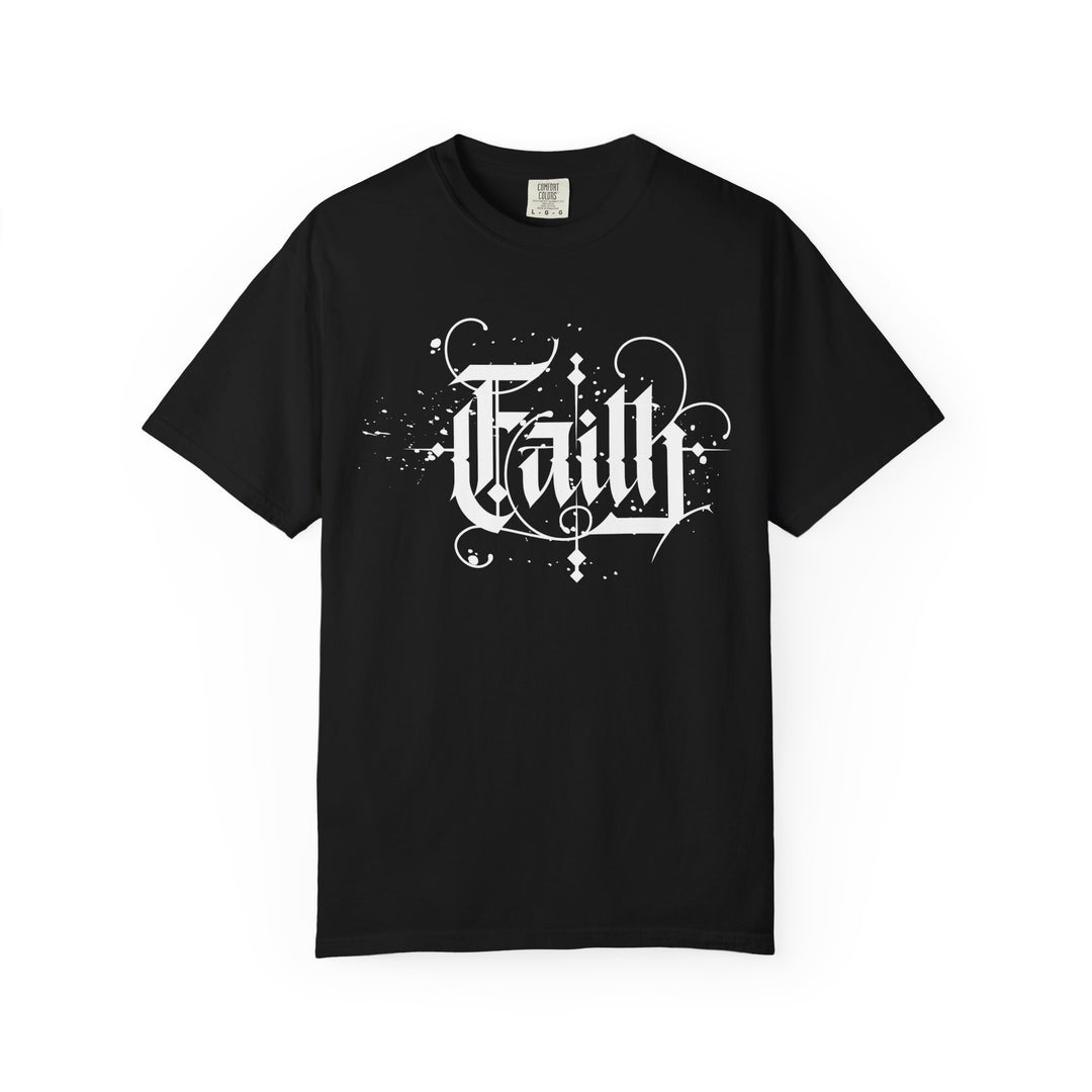 Faith Graphic T-Shirt — Vintage Script Religious Tee