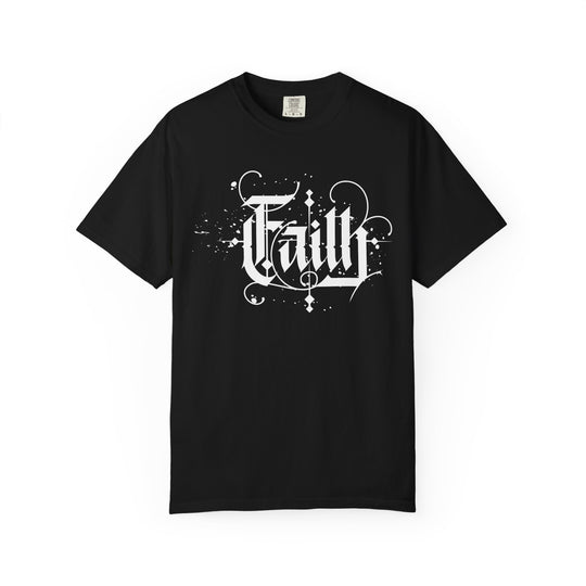 Faith Graphic T-Shirt — Vintage Script Religious Tee
