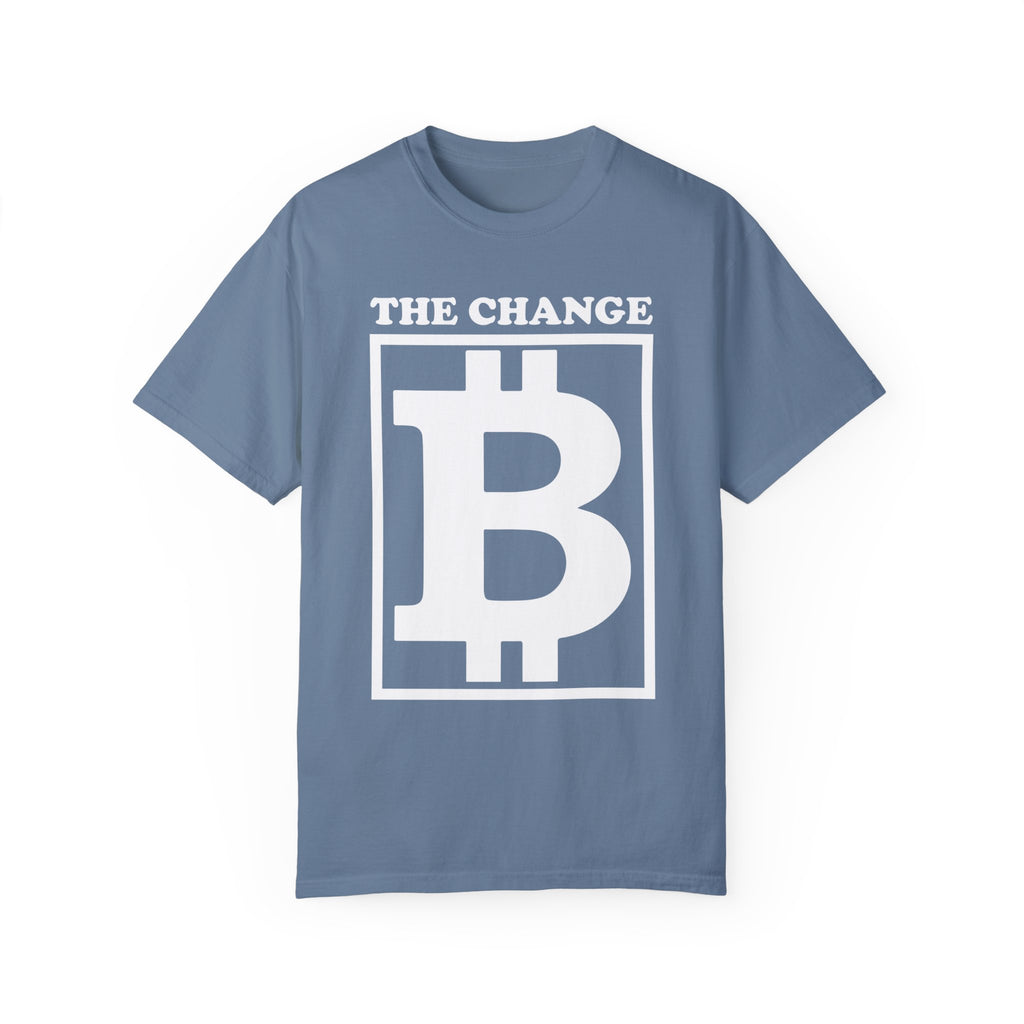 BraggerSwine Unisex Garment-Dyed T-Shirt - The Change Bitcoin