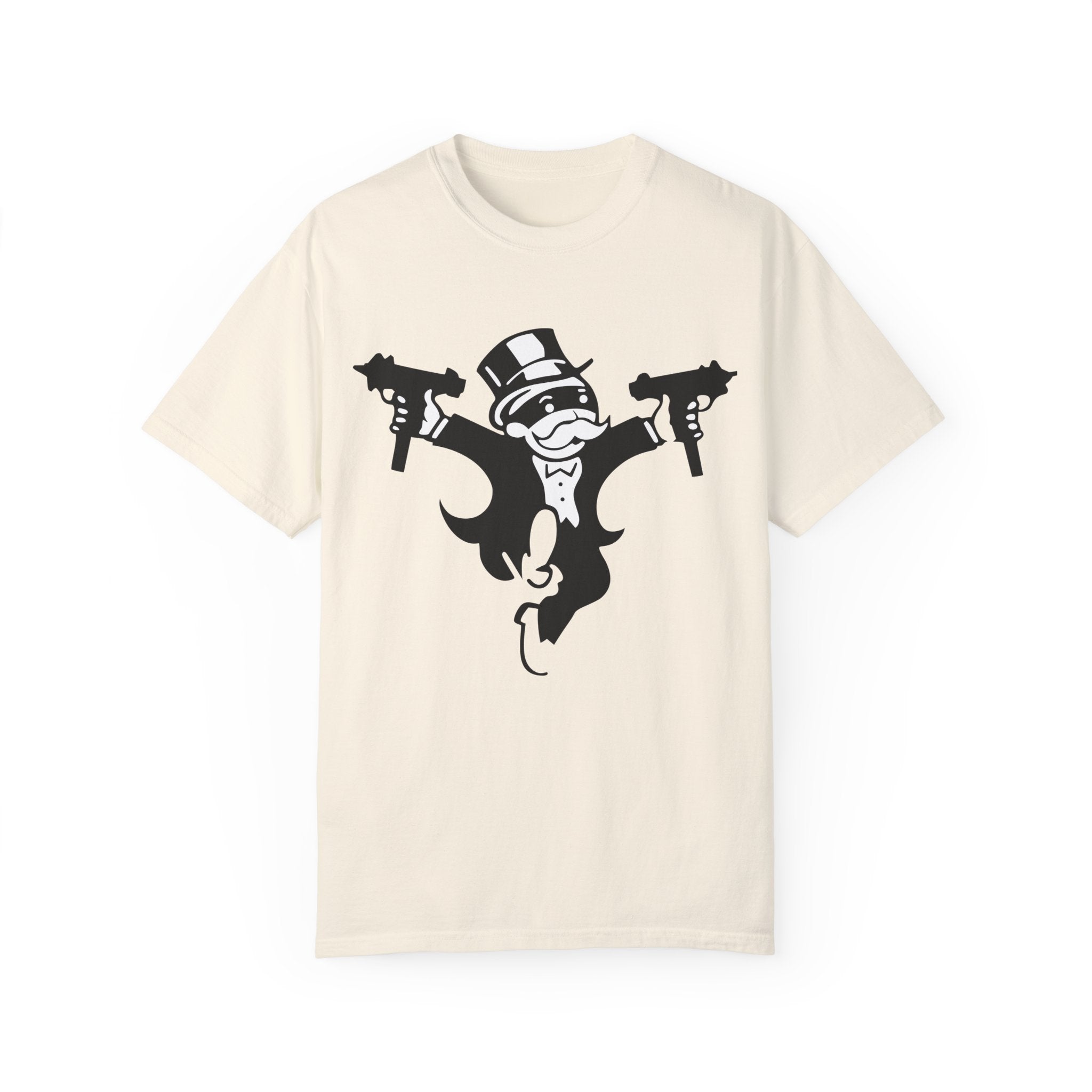 BraggerSwine Unisex Garment-Dyed T-Shirt - Monopoly Gangster