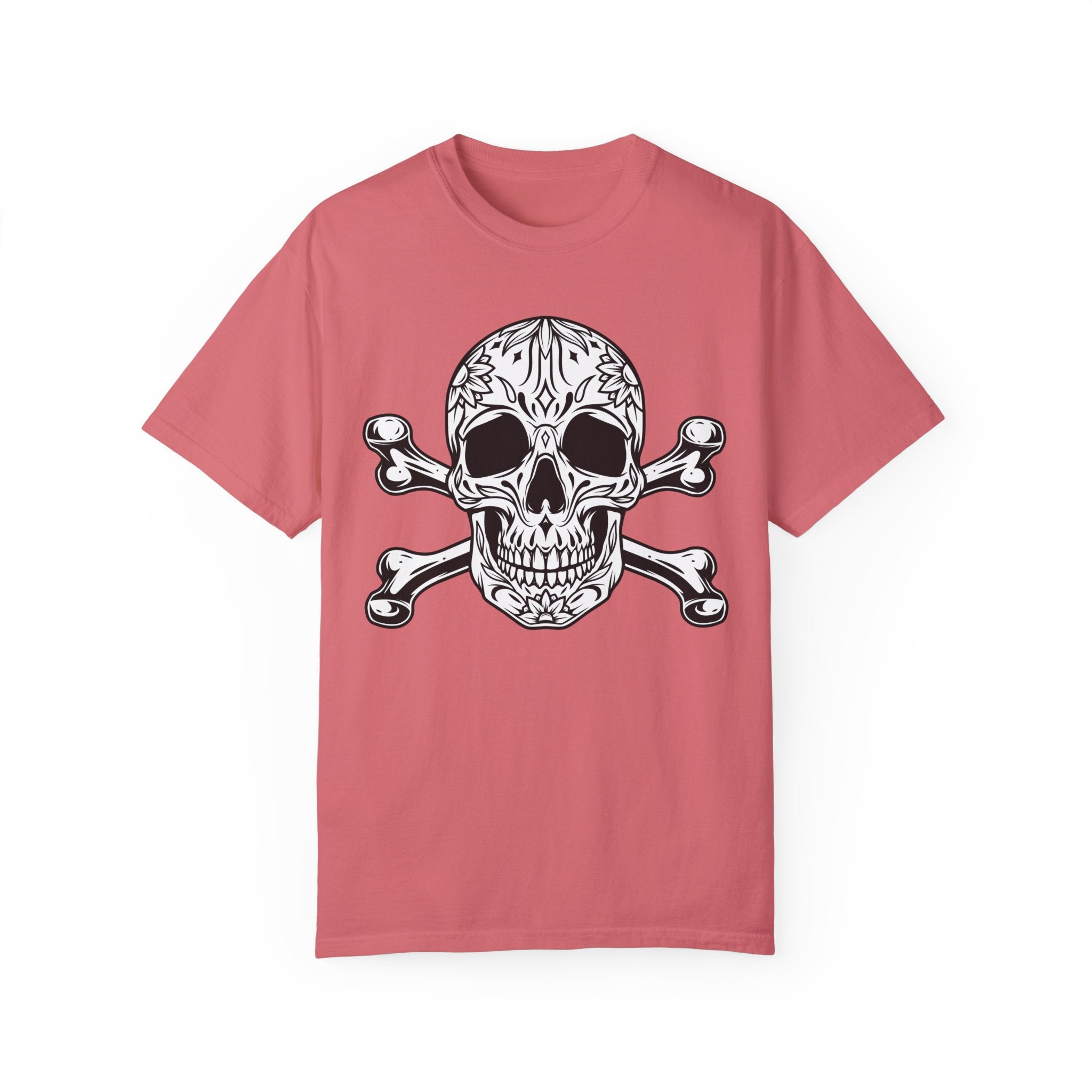 BraggerSwine Unisex Garment-Dyed T-Shirt - Mexican Skull & Bones