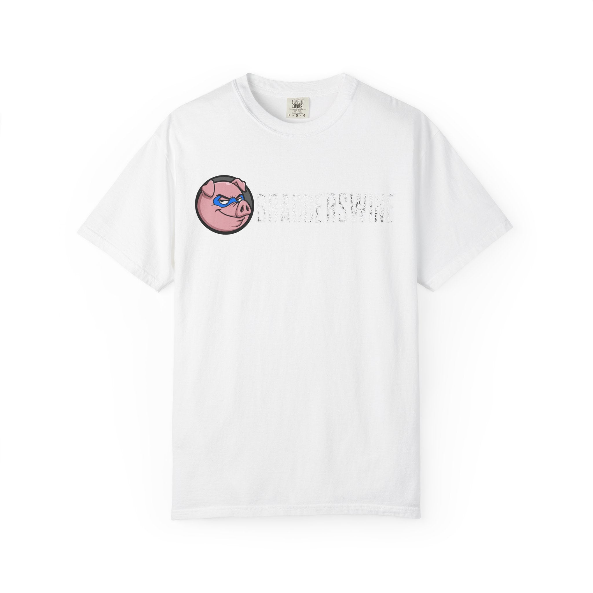 Masked Pig Mascot T-Shirt – Playful Cartoon Swine Graphic Tee