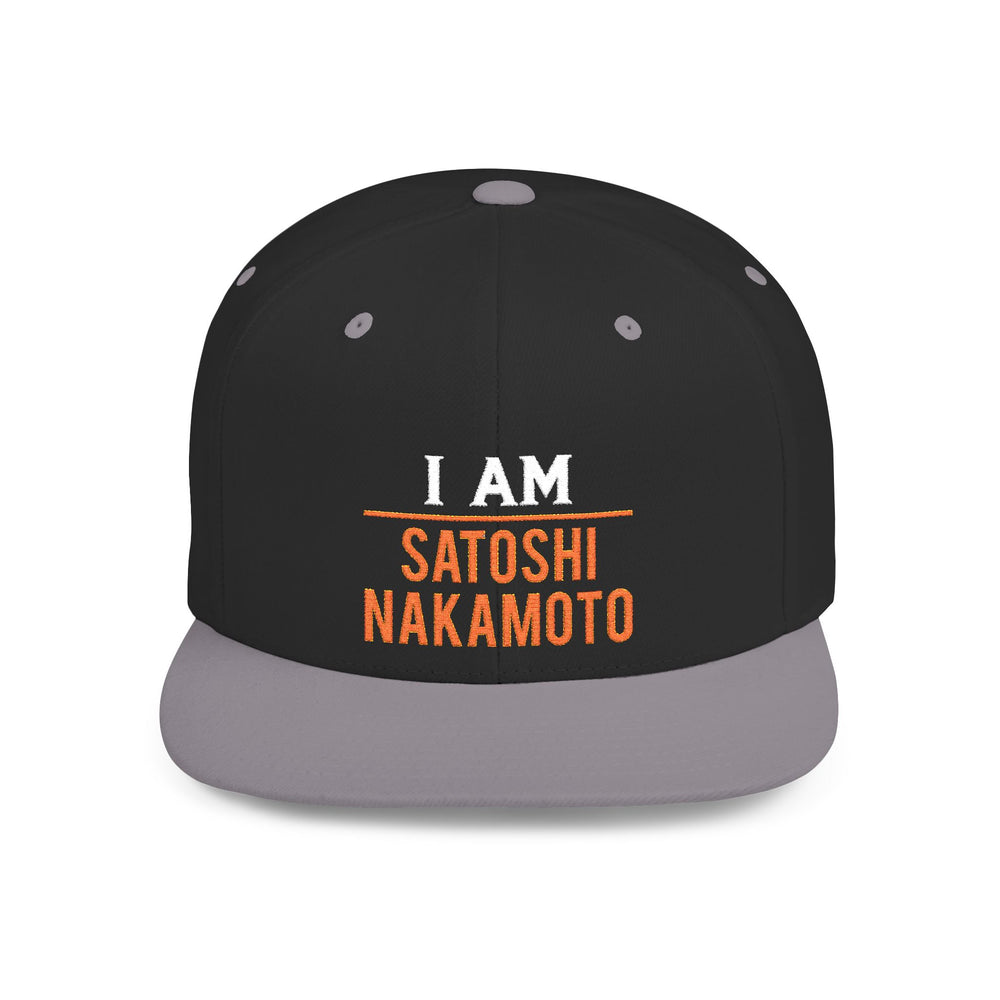 Snapback Hat - I Am Satoshi Design