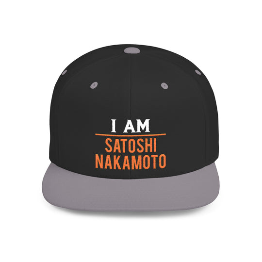 Snapback Hat - I Am Satoshi Design