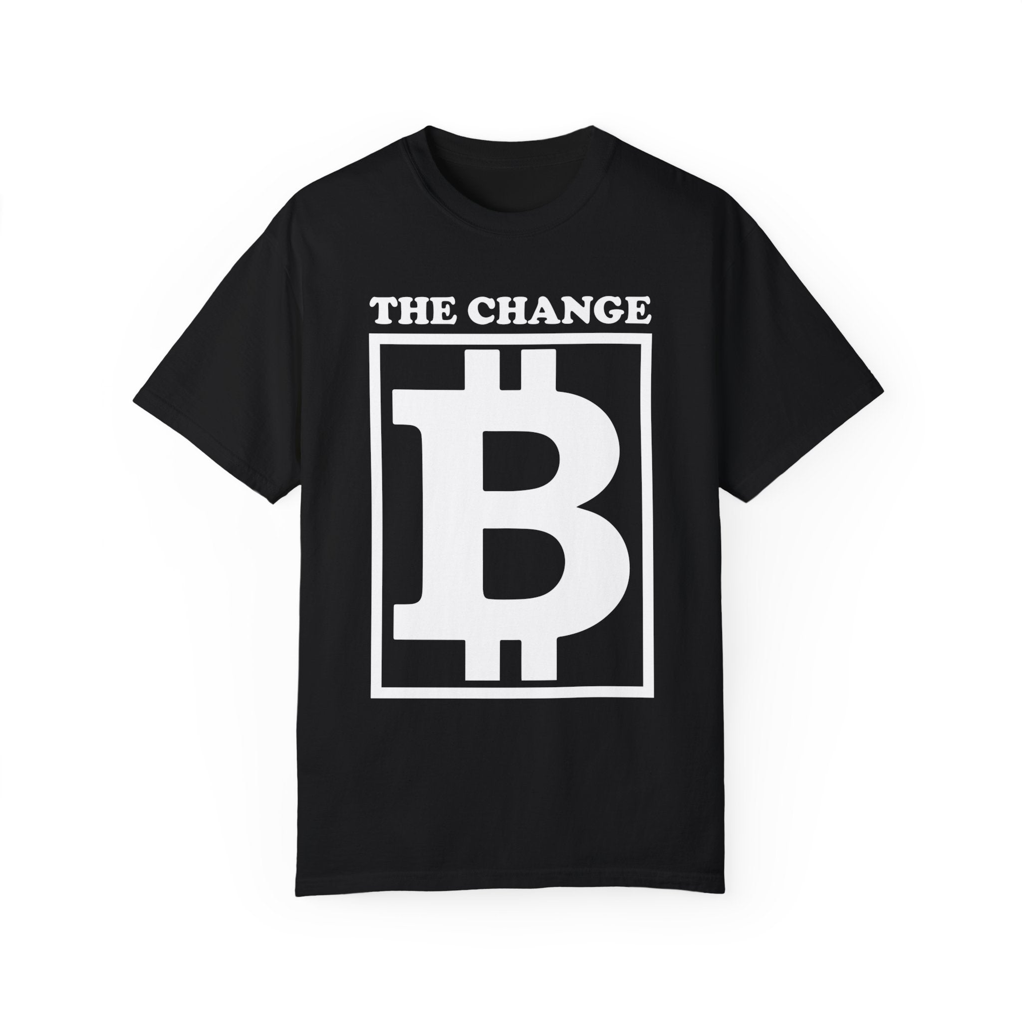 BraggerSwine Unisex Garment-Dyed T-Shirt - The Change Bitcoin